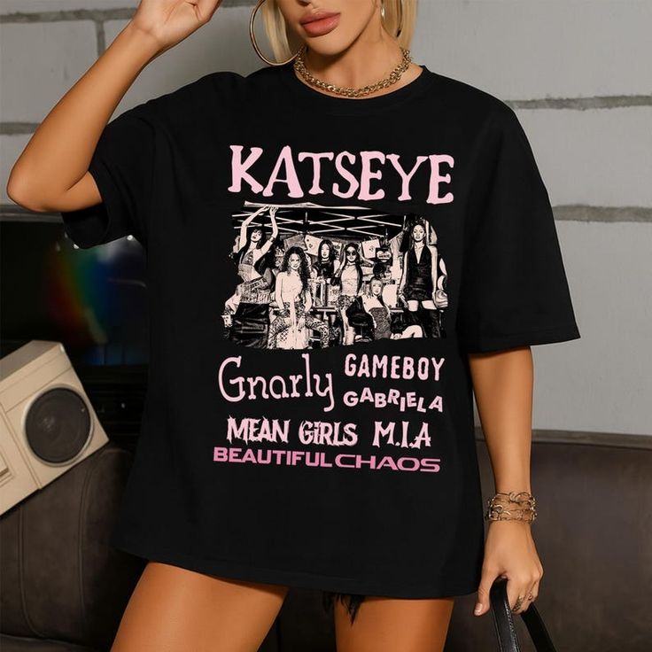 Unisex Katseye Beautiful Chaos Tracklist Shirt