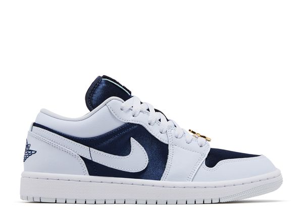 Wmns Jordan 1 Low SE 'Midnight Navy Gold Charms' FZ8778 044