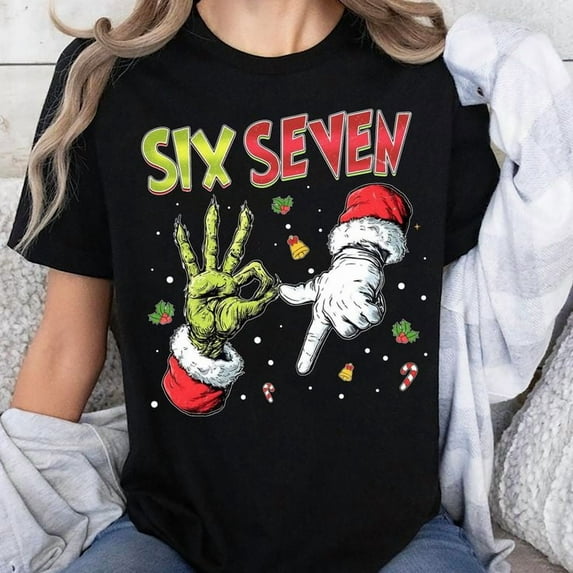 Funny Mean Guy Christmas - Six Seven Unisex T-Shirt