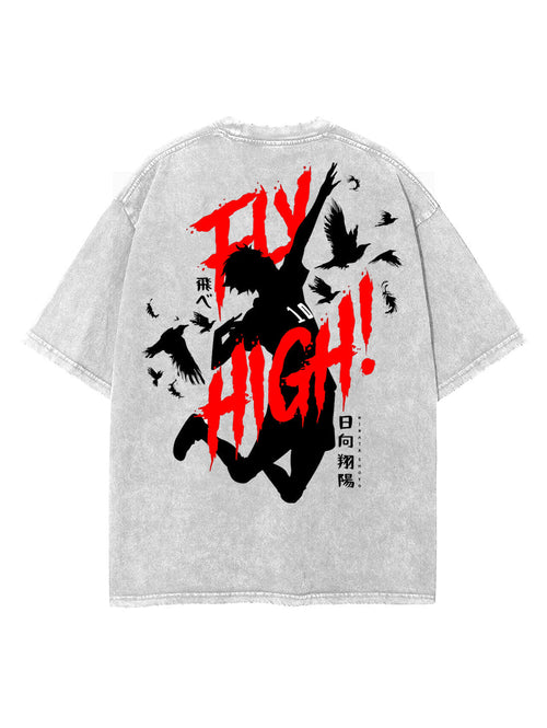 2-SIDED HINATA SHOYO VINTAGE OVERSIZE TEE